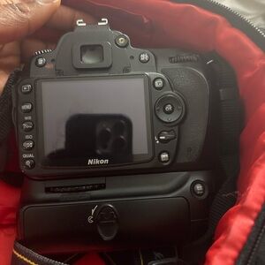 Nikon Black Digital Camera with Battery Grip